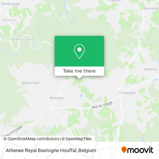Athenee Royal Bastogne Houffal map
