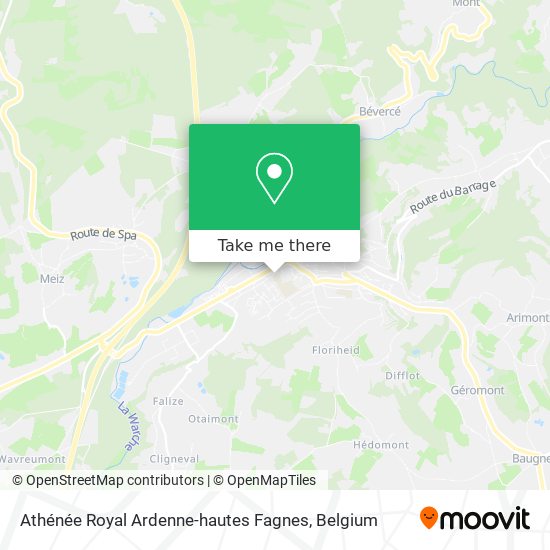 Athénée Royal Ardenne-hautes Fagnes map