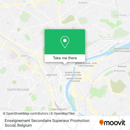 Enseignement Secondaire Superieur Promotion Social map