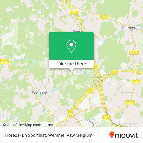 Horeca- En Sportinst. Wemmel Vzw map