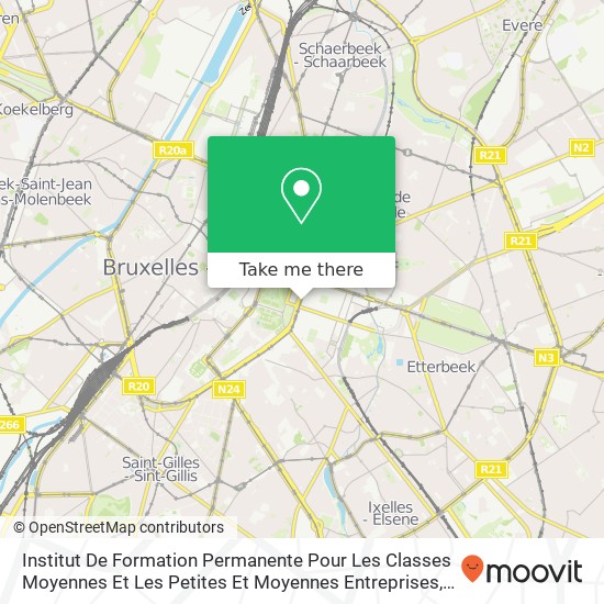 Institut De Formation Permanente Pour Les Classes Moyennes Et Les Petites Et Moyennes Entreprises map