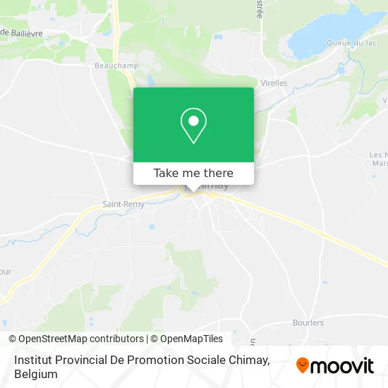 Provincial Institute of Social Promotion Chimay map