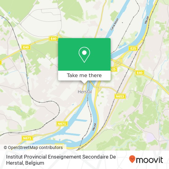 Institut Provincial Enseignement Secondaire De Herstal map