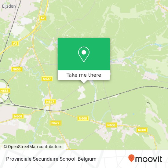 Provinciale Secundaire School map