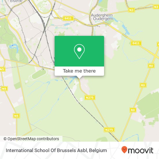 International School Of Brussels Asbl map