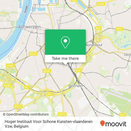 Hoger Instituut Voor Schone Kunsten-vlaanderen Vzw map