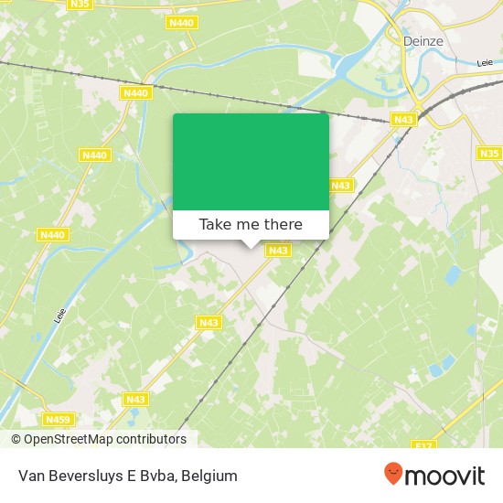 Van Beversluys E Bvba map