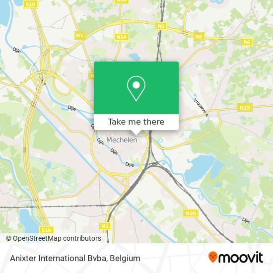Anixter International Bvba map