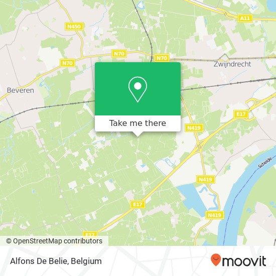 Alfons De Belie map