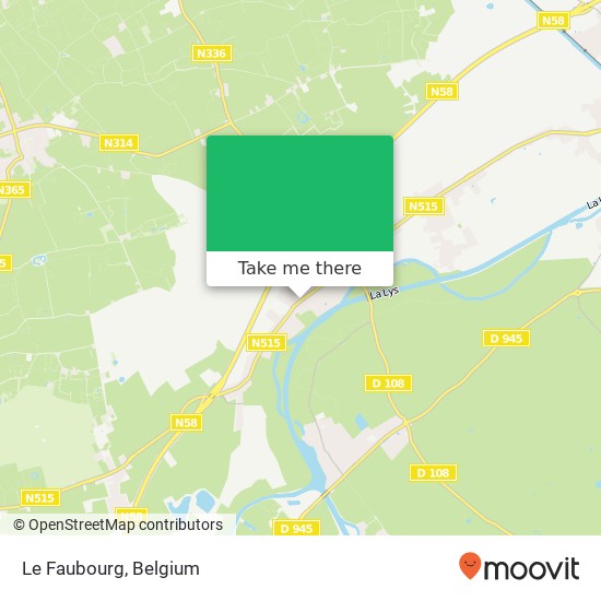 Le Faubourg map