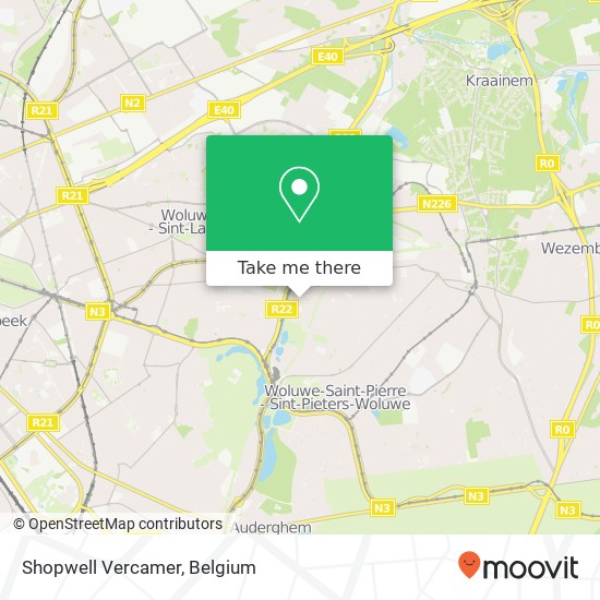 Shopwell Vercamer map