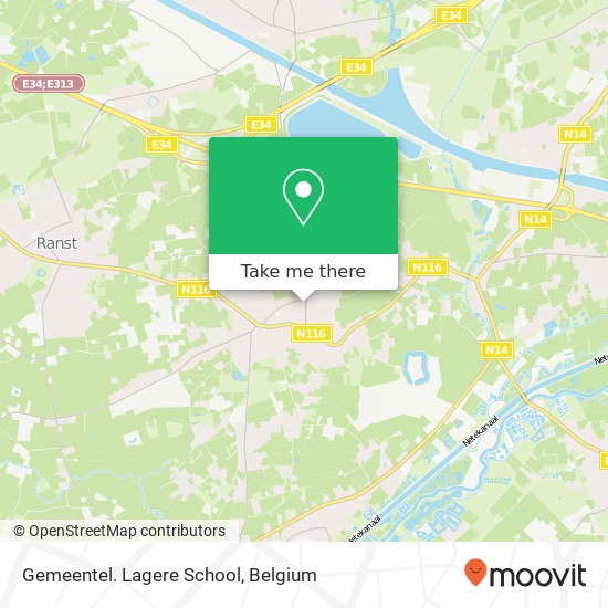 Gemeentel. Lagere School plan