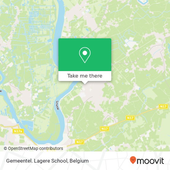 Gemeentel. Lagere School map