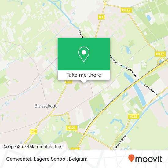 Gemeentel. Lagere School plan