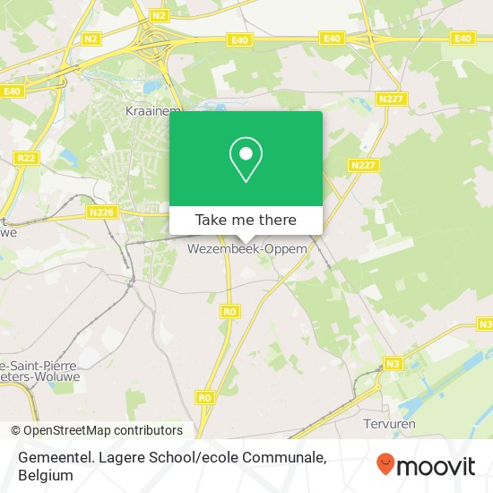 Gemeentel. Lagere School / ecole Communale map