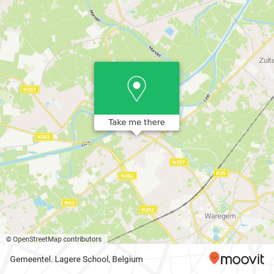 Gemeentel. Lagere School map