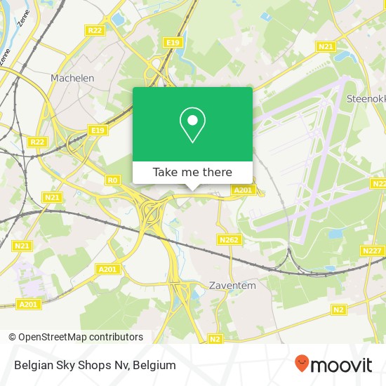 Belgian Sky Shops Nv map