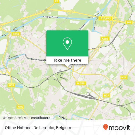 Office National De L'emploi map