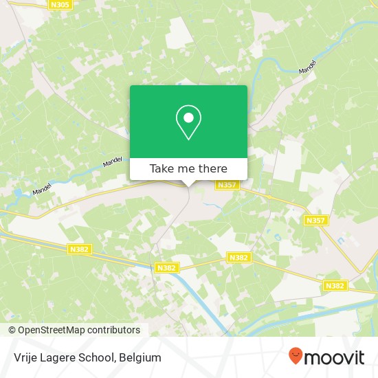 Vrije Lagere School map