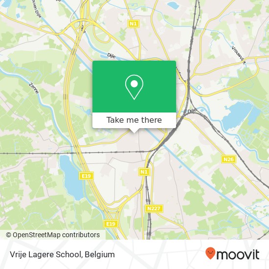 Vrije Lagere School map