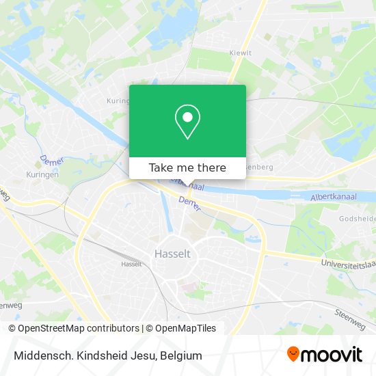 Middensch. Kindsheid Jesu map