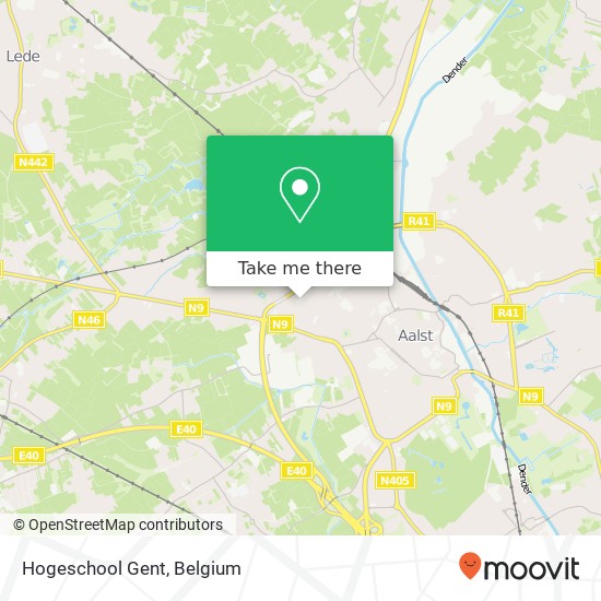 Hogeschool Gent map