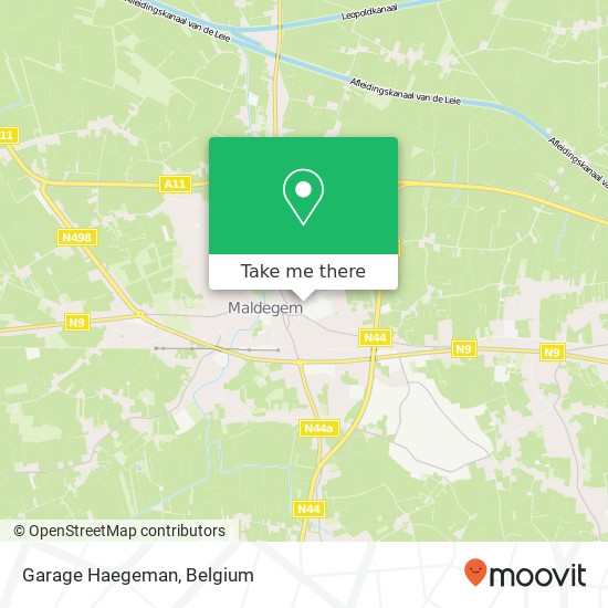 Garage Haegeman map