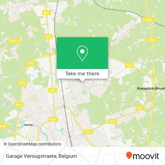 Garage Verougstraete map