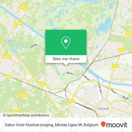 Salon Voor Huidverzorging, Minnie Uges-W map