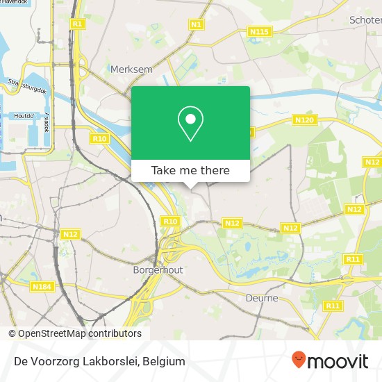 De Voorzorg Lakborslei map