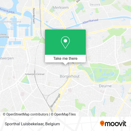 Sporthal Luisbekelaar map