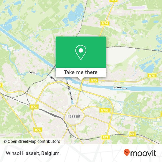 Winsol Hasselt map