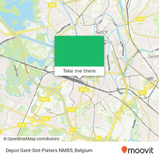 Depot Gent-Sint-Pieters NMBS plan