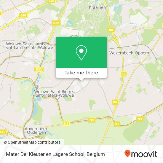 Mater Dei Kleuter en Lagere School map