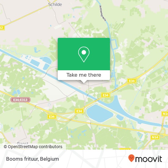 Booms frituur map