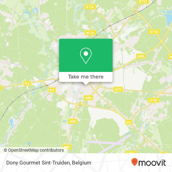 Dony Gourmet Sint-Truiden plan