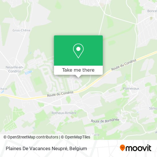 Plaines De Vacances Neupré map