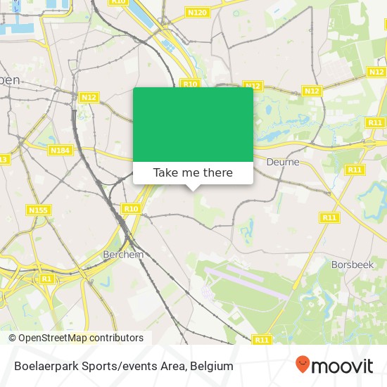 Boelaerpark Sports/events Area map