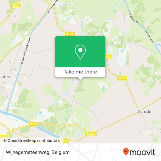 Wijnegemsteenweg map