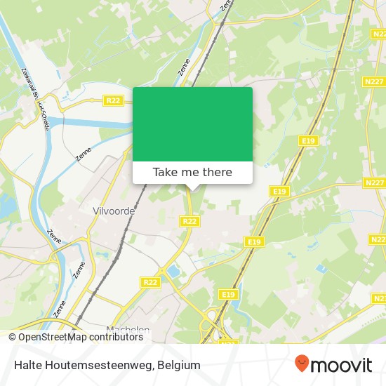 Halte Houtemsesteenweg plan