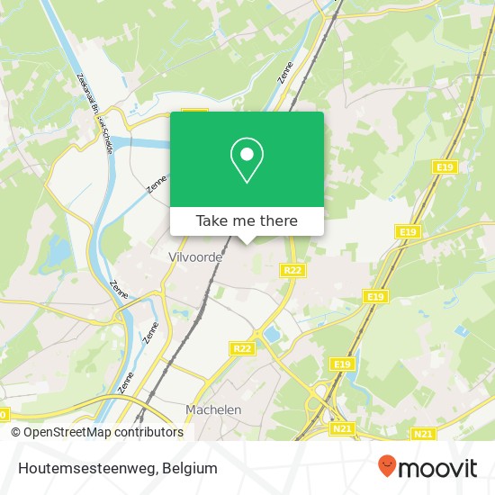 Houtemsesteenweg map