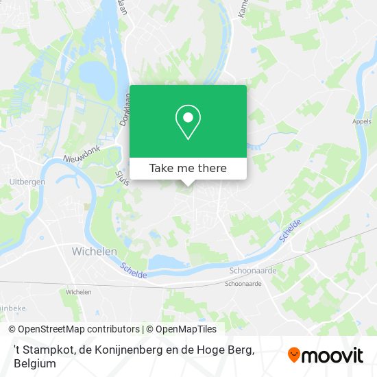 't Stampkot, de Konijnenberg en de Hoge Berg map