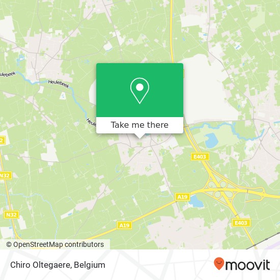 Chiro Oltegaere map