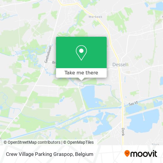 Crew Village Parking Graspop map