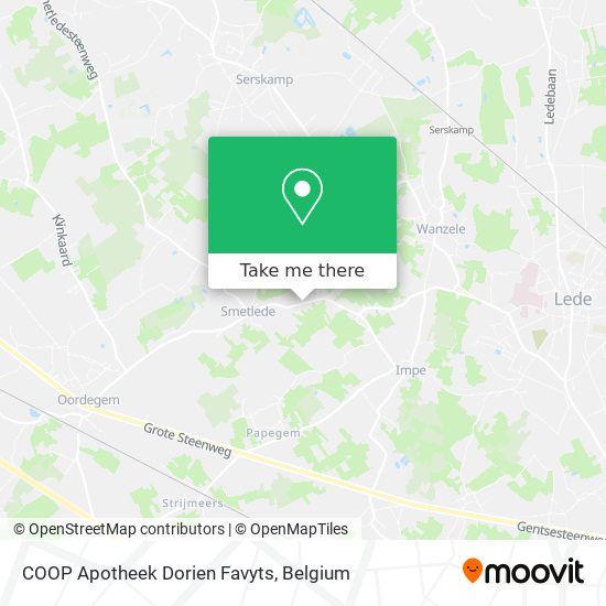 COOP Apotheek Dorien Favyts map