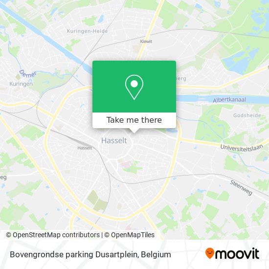 Bovengrondse parking Dusartplein map