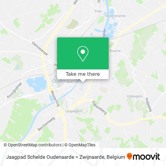 Jaagpad Schelde Oudenaarde > Zwijnaarde plan
