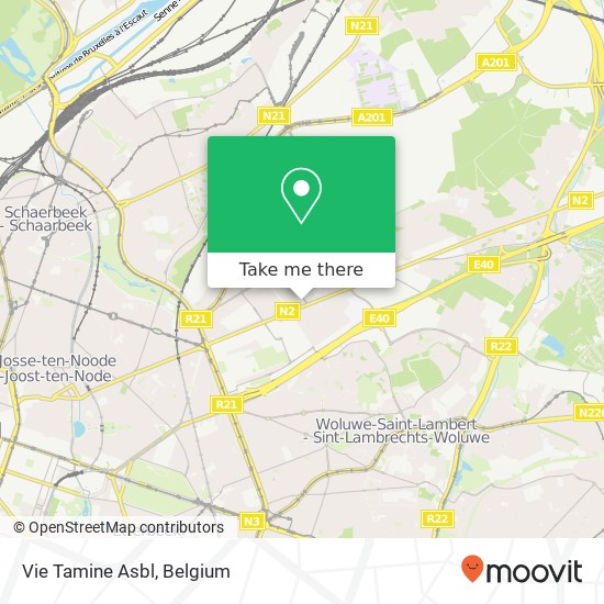 Vie Tamine Asbl map
