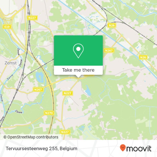 Tervuursesteenweg 255 map