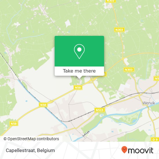 Capellestraat map